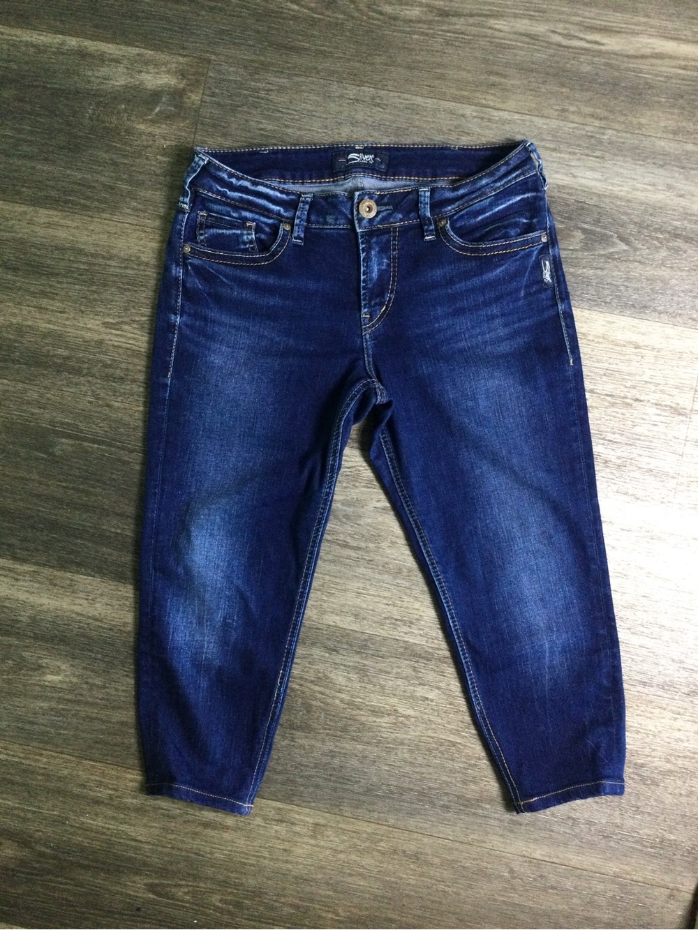Silver Jeans Dark Blue Cropped Jeans